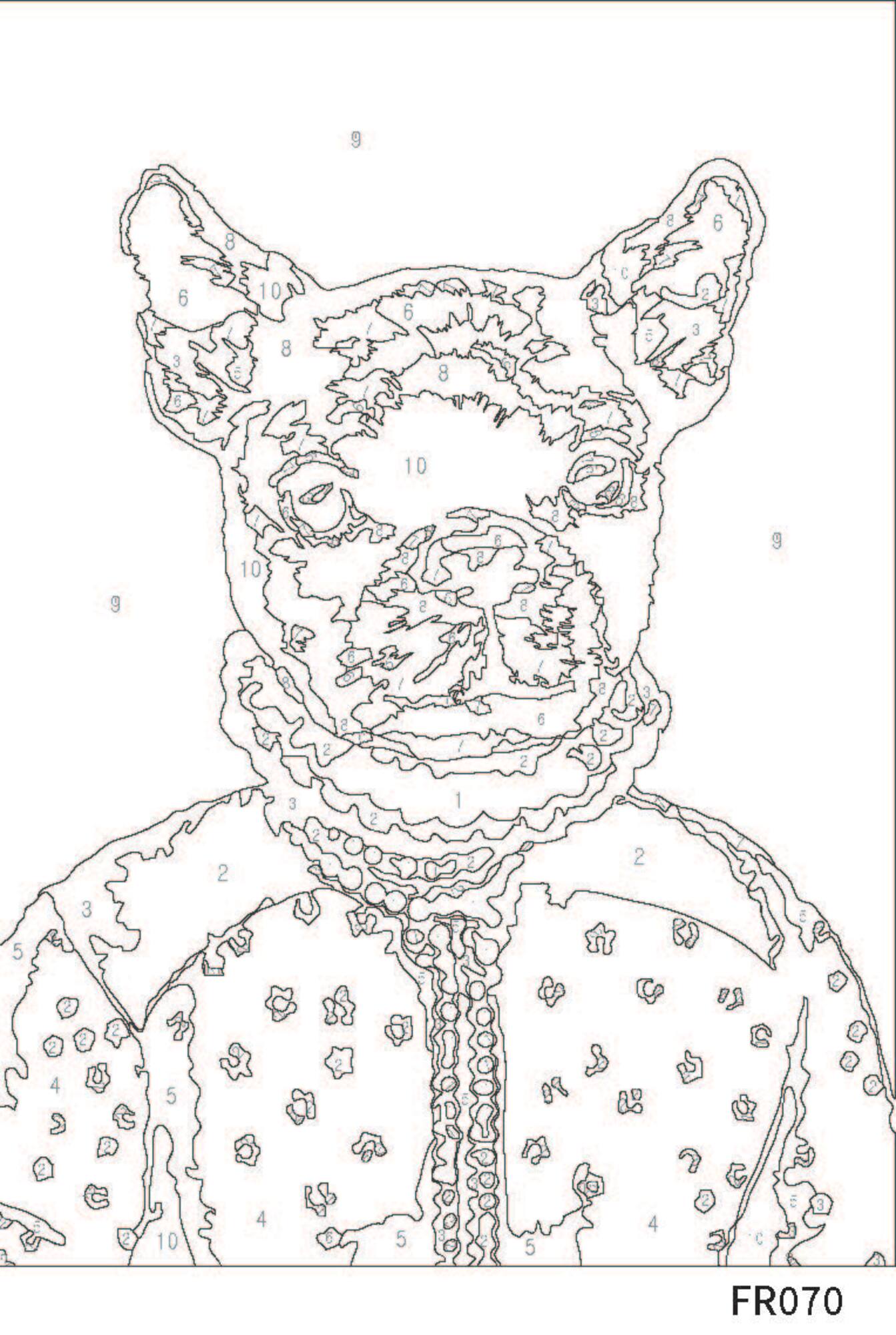 Frenchie Paint-by-Number Framed Mini Kit by Artist's Loft®